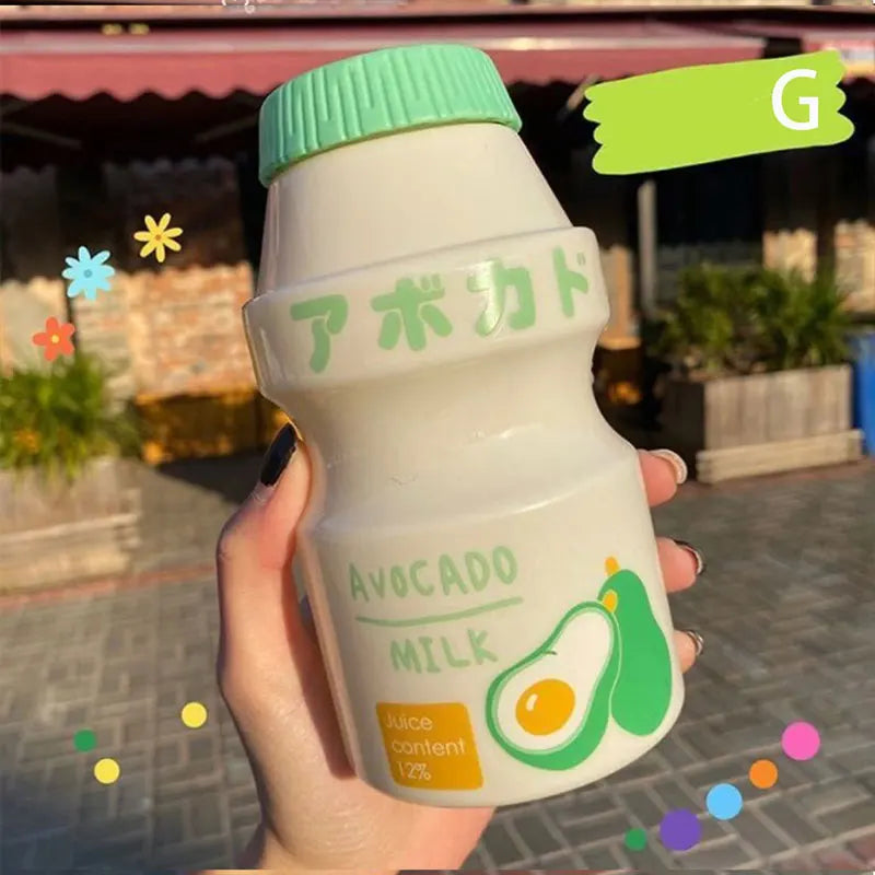 480ml Plastic Cute Yogurt Water Bottle Tour Drinking Bottle Yakult Shape Kawaii Milk alternate view