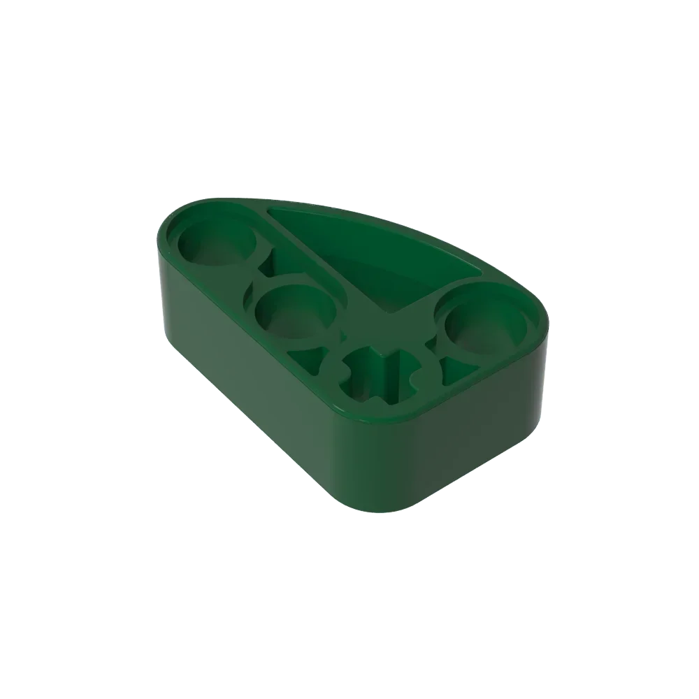 Gobricks GDS-2016 Technical Beam 2 x 3 L-Shape with Quarter Ellipse Thick | Building Blo detail view