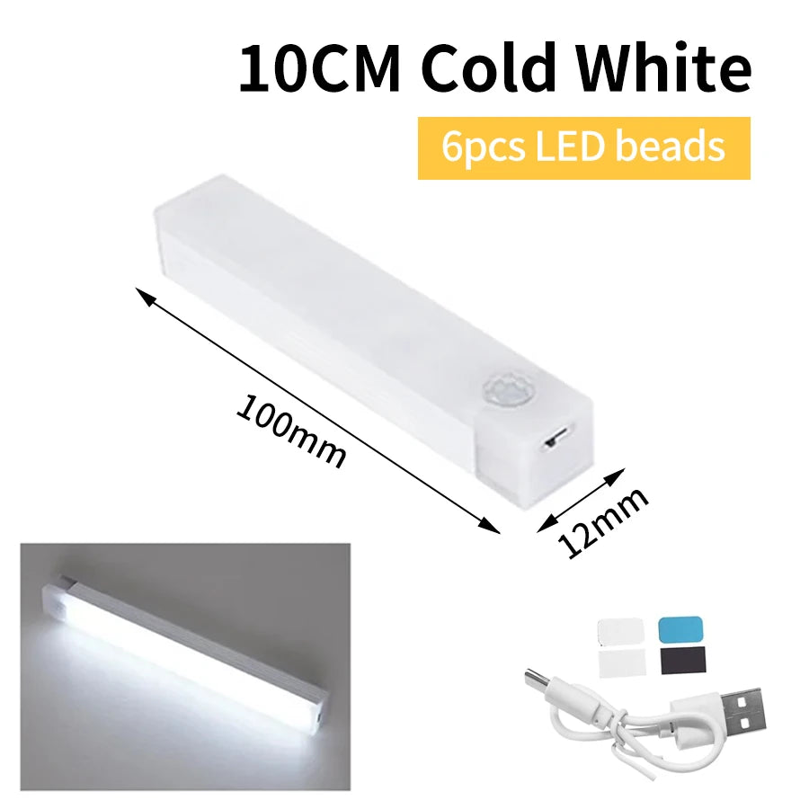 Rechargeable Motion Sensor LED Cabinet Light | Wireless Night Light for Kitchen, Stai alternate view