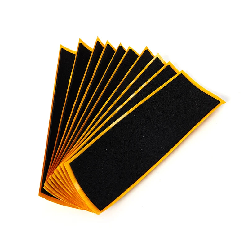 10Pcs Black Foam Fingerboard Grip Tape | Non-slip Deck Stickers 38x110mm