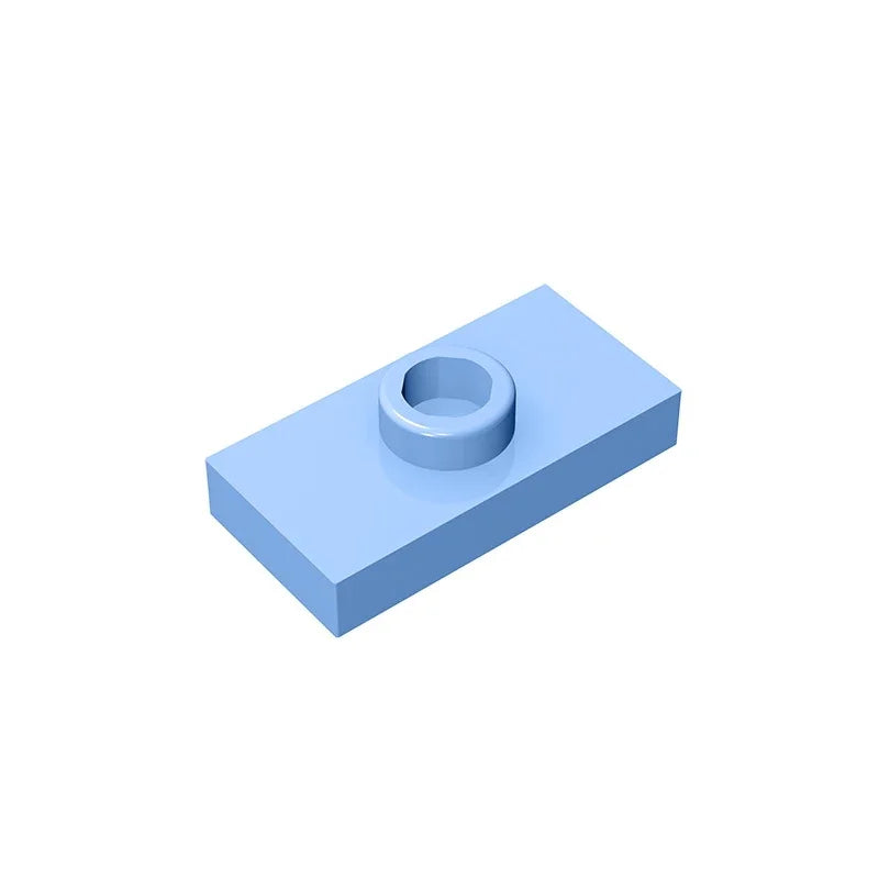 Gobricks PLATE 1X2 W. 1 KNOB | Modified Building Block Compatible with Lego 15573 detail view