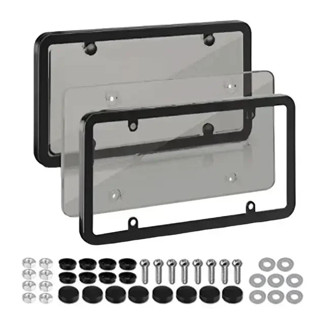 American car license plate frame, universal license plate holder, license plate brack lifestyle view