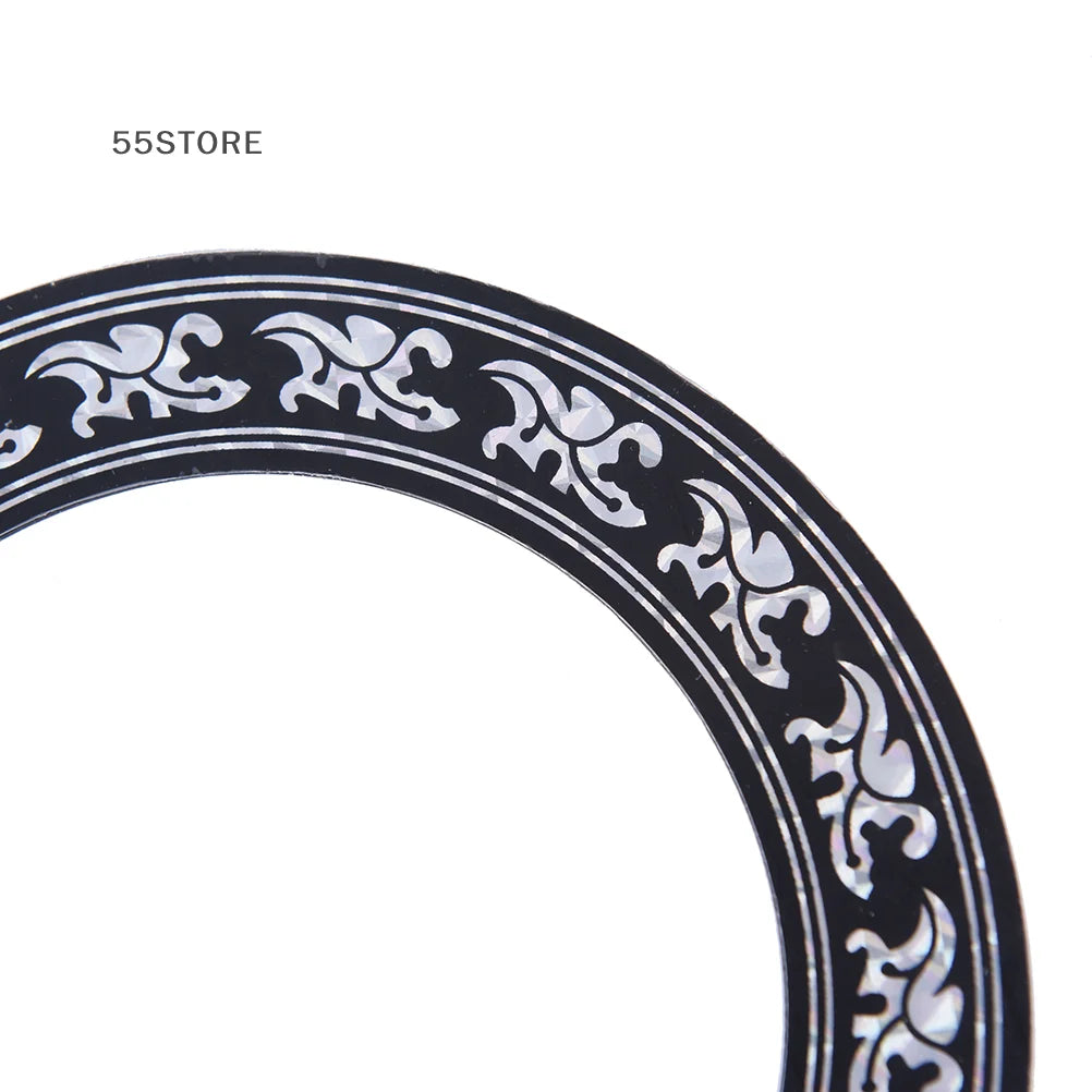 104mm 94mm Inch Size Hard PVC Guitar Circle Sound Hole Rosette Inlay alternate view