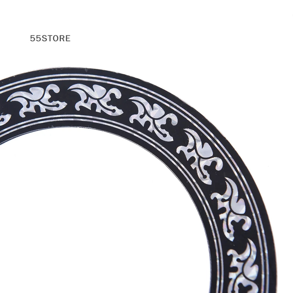 104mm 94mm Inch Size Hard PVC Guitar Circle Sound Hole Rosette Inlay alternate view