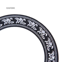 104mm 94mm Inch Size Hard PVC Guitar Circle Sound Hole Rosette Inlay alternate view