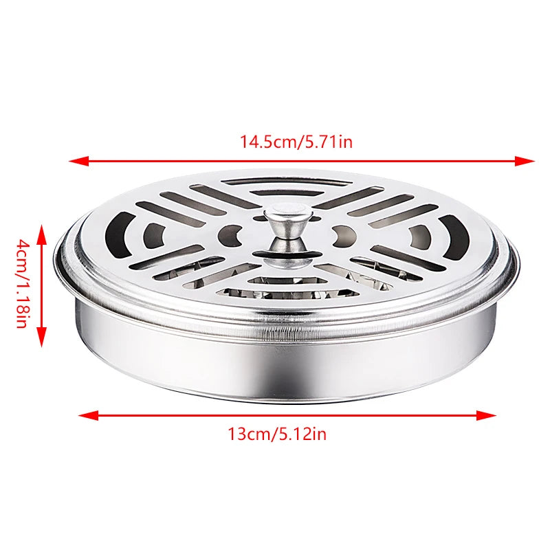 Mosquito Coil Tray Portable Holder Hotel Insect Repellent Rack With Cover Summer An additional angle