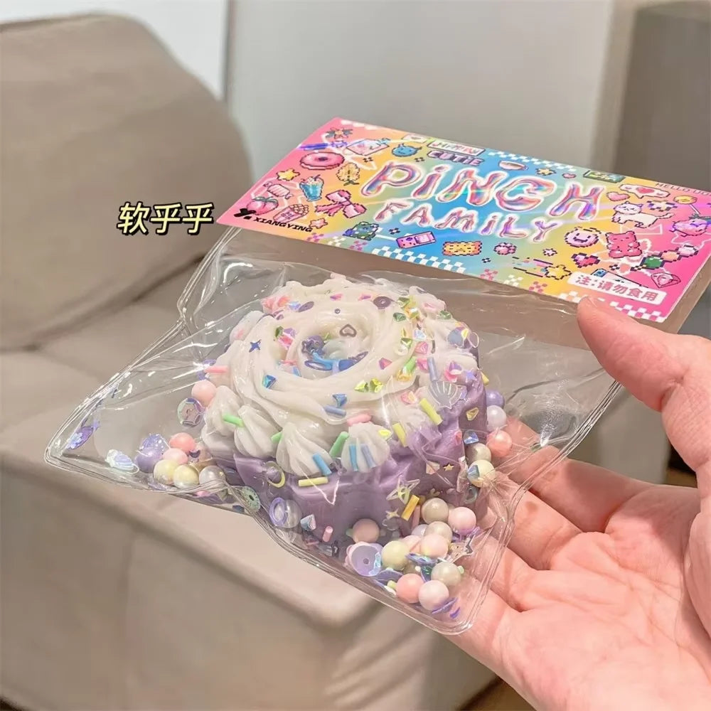 Taba Squishy Squeeze Toys Fidget Squishy Food Toys Reduced Pressure Kawaii Donuts W additional angle