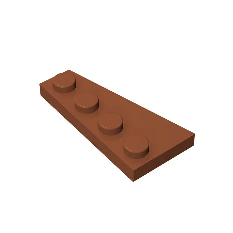 Gobricks GDS-549 Wedge Plate 4 x 2 Right | Building Block for Compatible DIY Sets lifestyle view