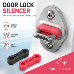 Universal Car Door Buckle Silicone Cushion Pad 4pcs