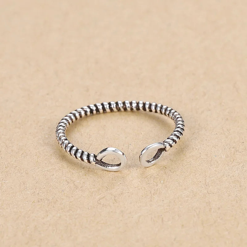 925 Sterling Silver Zircon Adjustable Ring | Women's Cocktail Jewelry lifestyle view