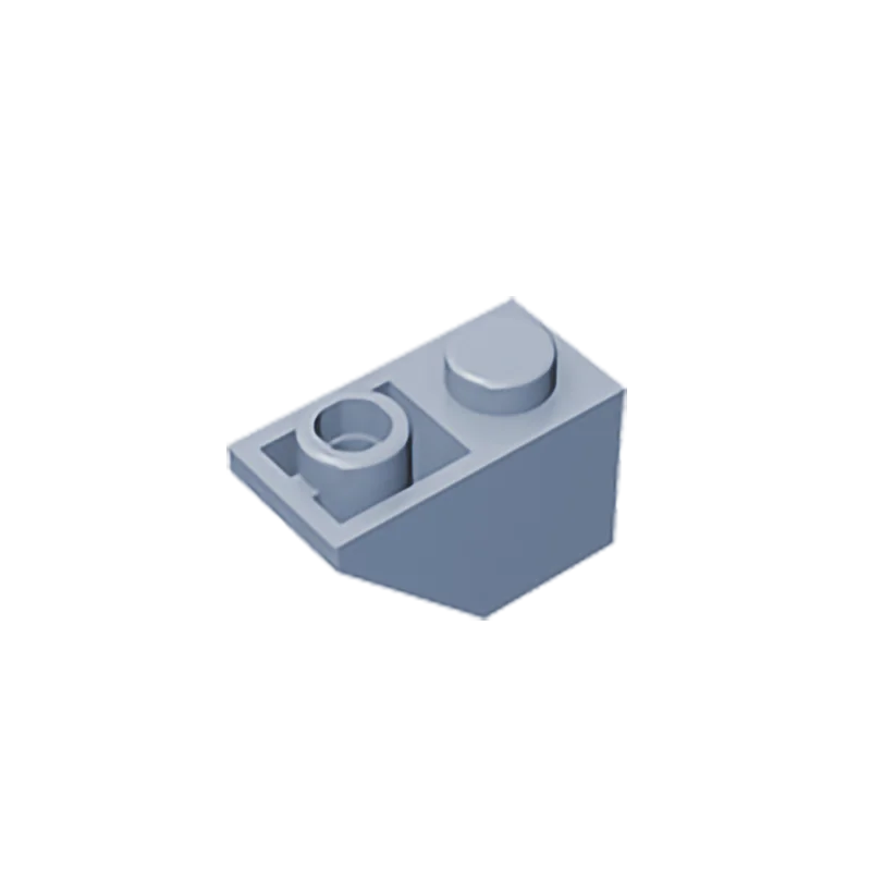 Gobricks GDS-597 Slope, Inverted 45 2x1 | Compatible Building Block for DIY alternate view