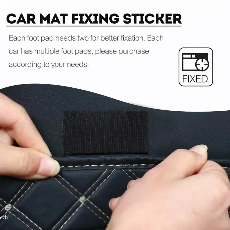 Car Floor Mat Fixed Patches Self Adhesive Hook close-up view
