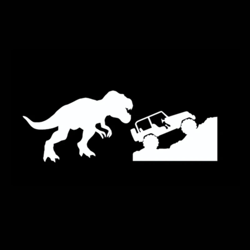 T-Rex Dinosaur Car Sticker | Jeep Window Decal for Laptop and Car Decoration detail view