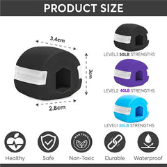 Jawline Exerciser with Storage Box | Silicone Chew Bite Trainer for Facial Muscle Ton alternate view