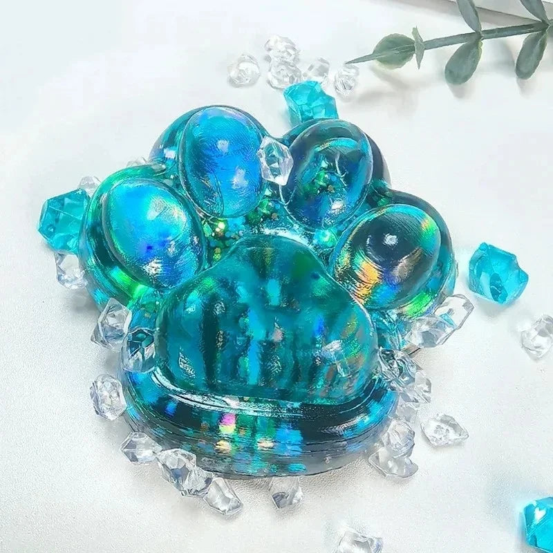 Taba Squishy Cat Paw Squeeze Toys Kawaii Sticky Squishies Fidget Toys for Birthday Pa lifestyle view