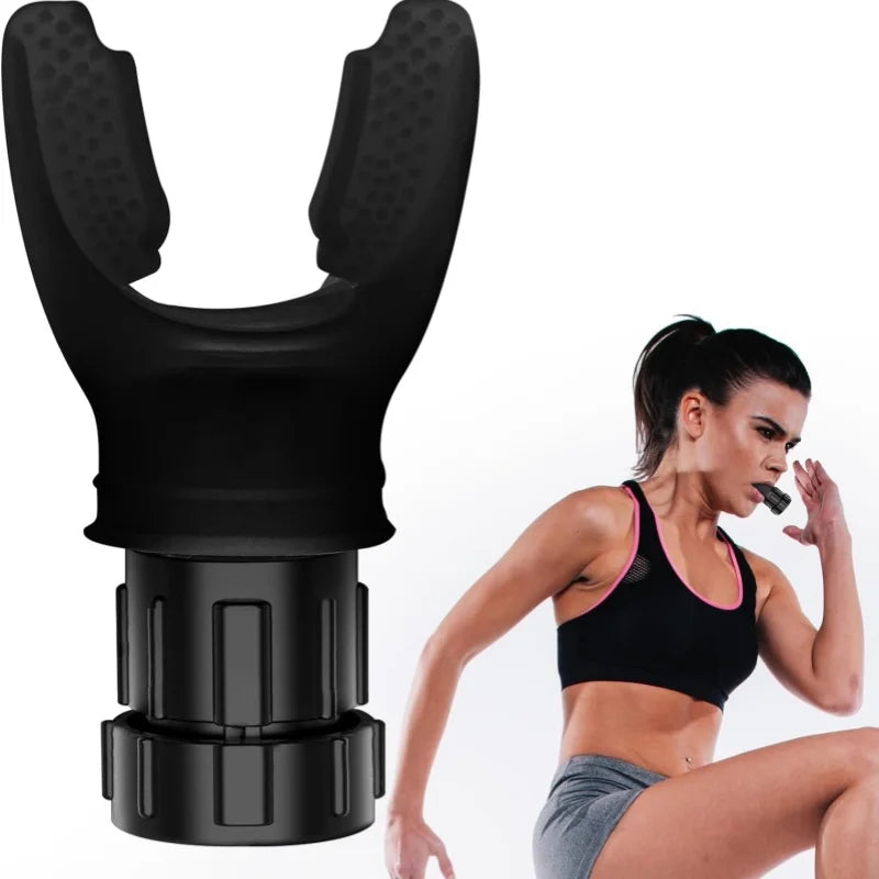 Portable Silicone Breathing Exerciser | Adjustable Resistance Lung Training Device