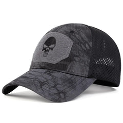 Unisex Skull Baseball Cap | Breathable Mesh Snapback for Outdoor Adventures alternate view