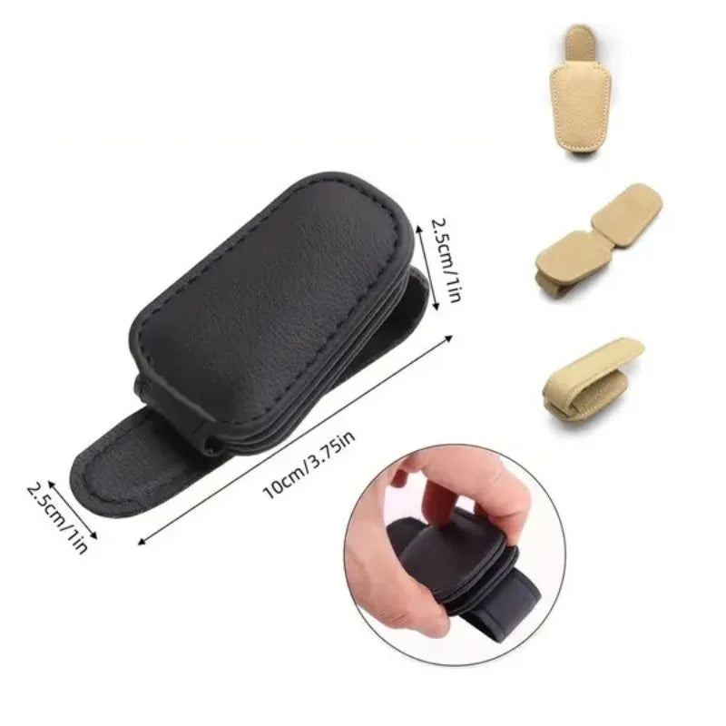 Visor Glasses Case Holder Sunglasses Clip Ticket Card Clip Portable Clip alternate view