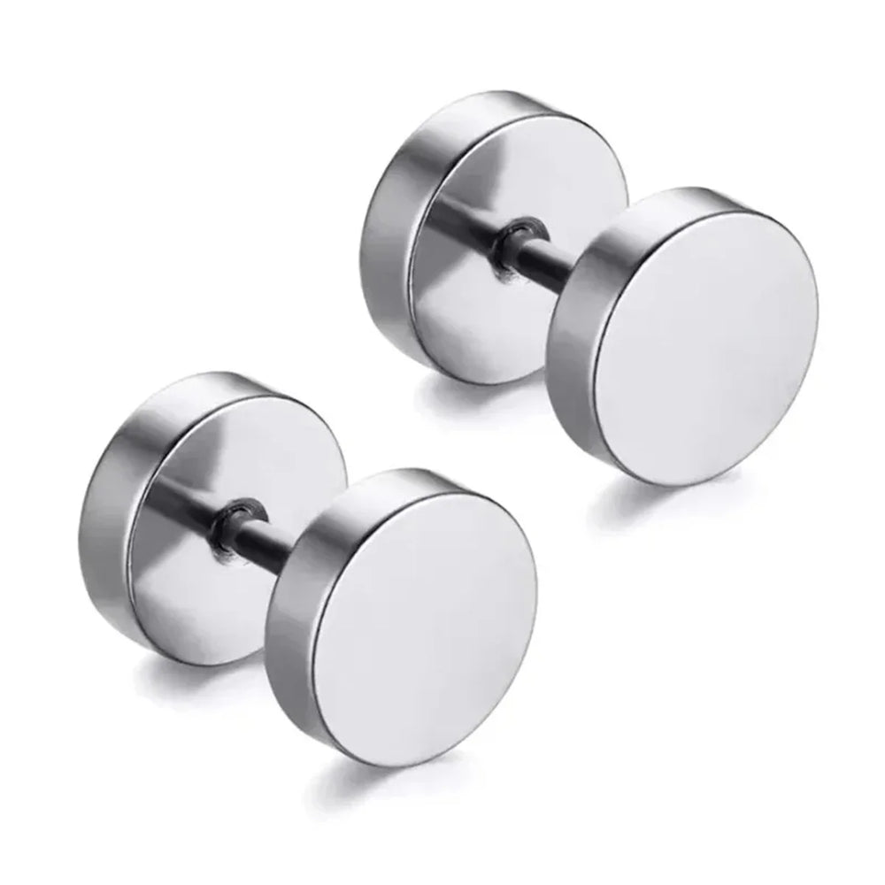1/15Pairs Punk Cool Gothic Stainless Steel Stud Earrings Set for Men Women,Fashion Tr alternate view