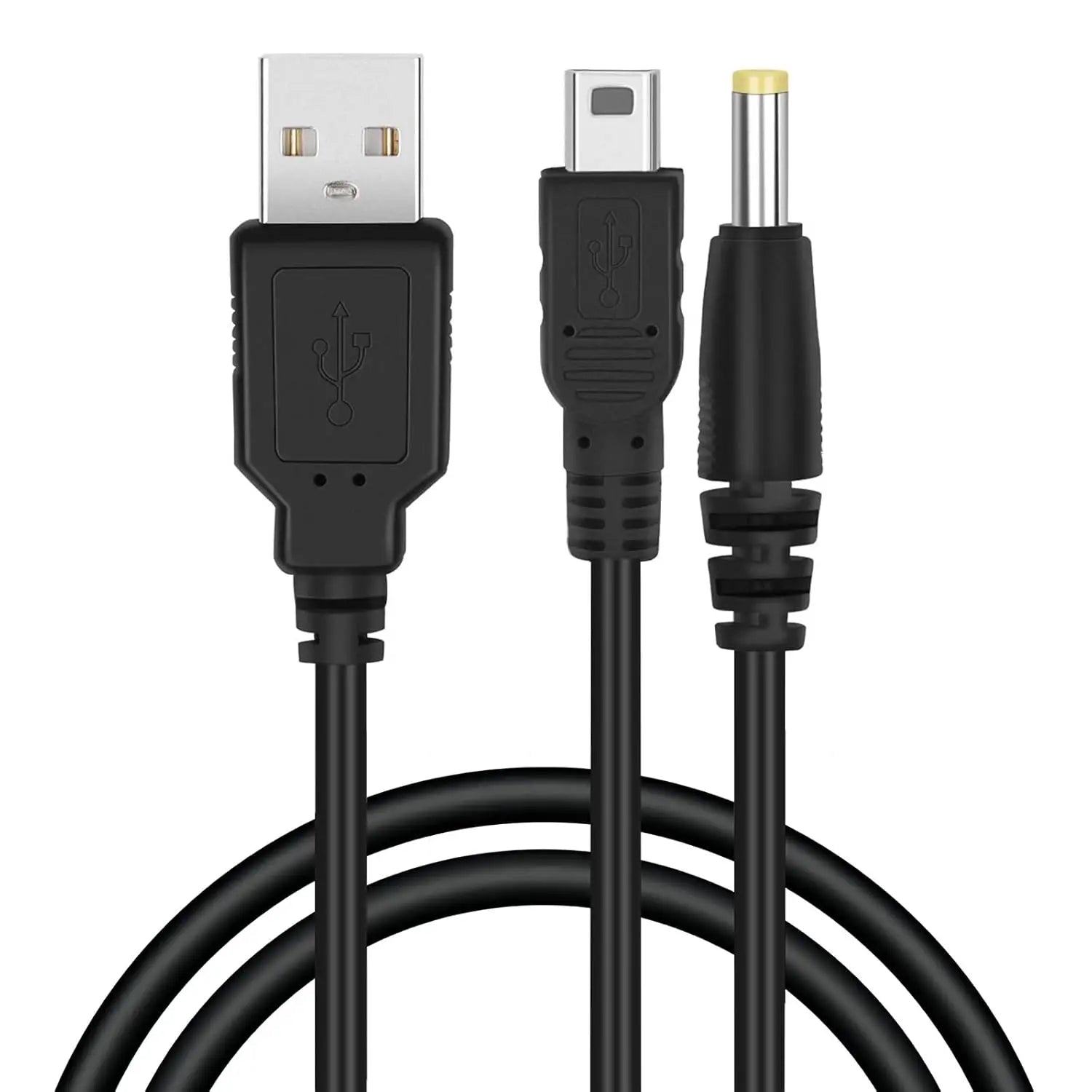 Replacement PSP Charger Cable, Double-headed / Single-headed PlayStation Portable Charger, For PSP 1000 2000 3000 Series