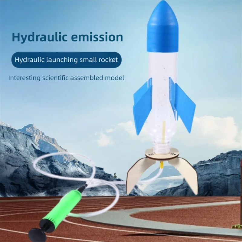 DIY Rocket Sprinklers Toys Water Splash Rocket Outdoor Water Play Toy DIY Science Experiment Kit & E