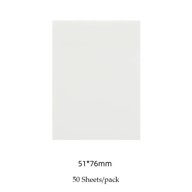 50 Sheets Creative Transparent PET Waterproof Sticky Notes Notepads - School Stationery detail view
