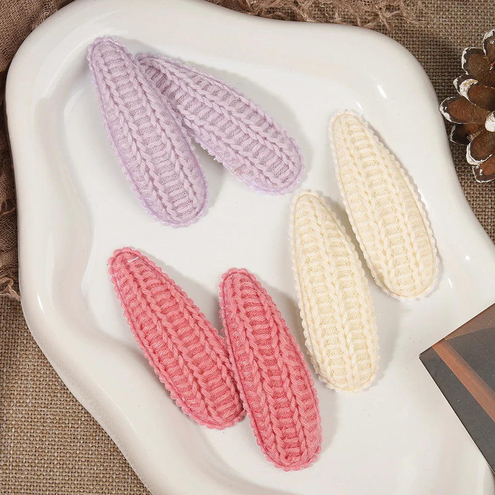 1 Set Printed Fabric Hair Clips Sweet Handmade BB Hair Clips Baby Girl Bangs Fixed Edge Clips Children's Hair Accessories Gifts