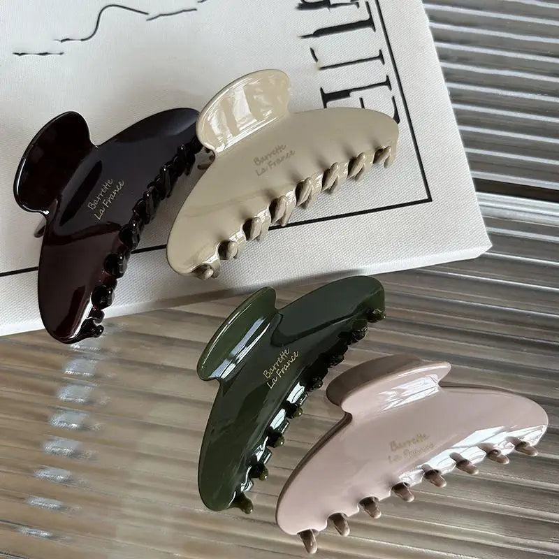 Acetate Large Hair Claw Clip Korean Style Strong Grip for All Hair Types