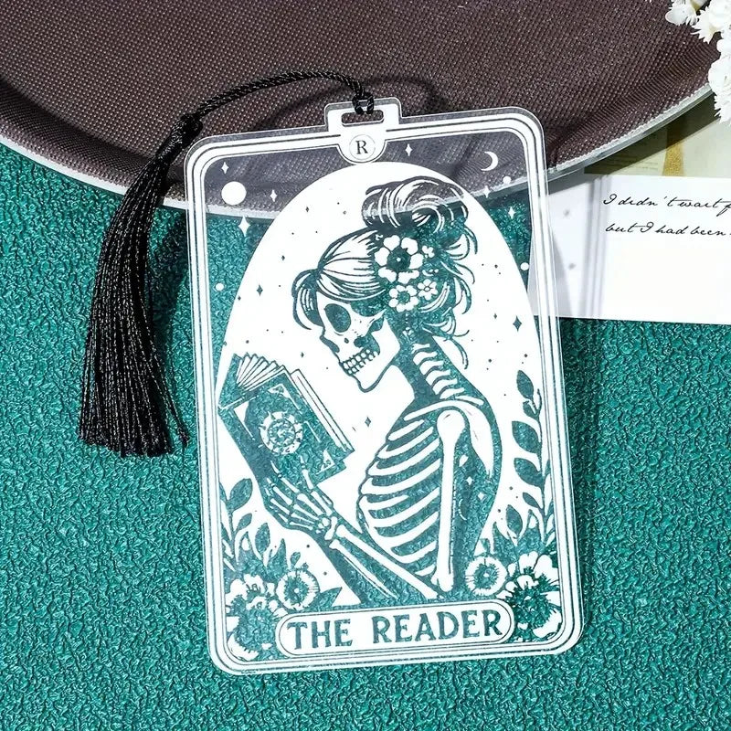 1pc Gothic-Style Acrylic Reading Bookmark, Suitable for Both Men and Women, Personali alternate view