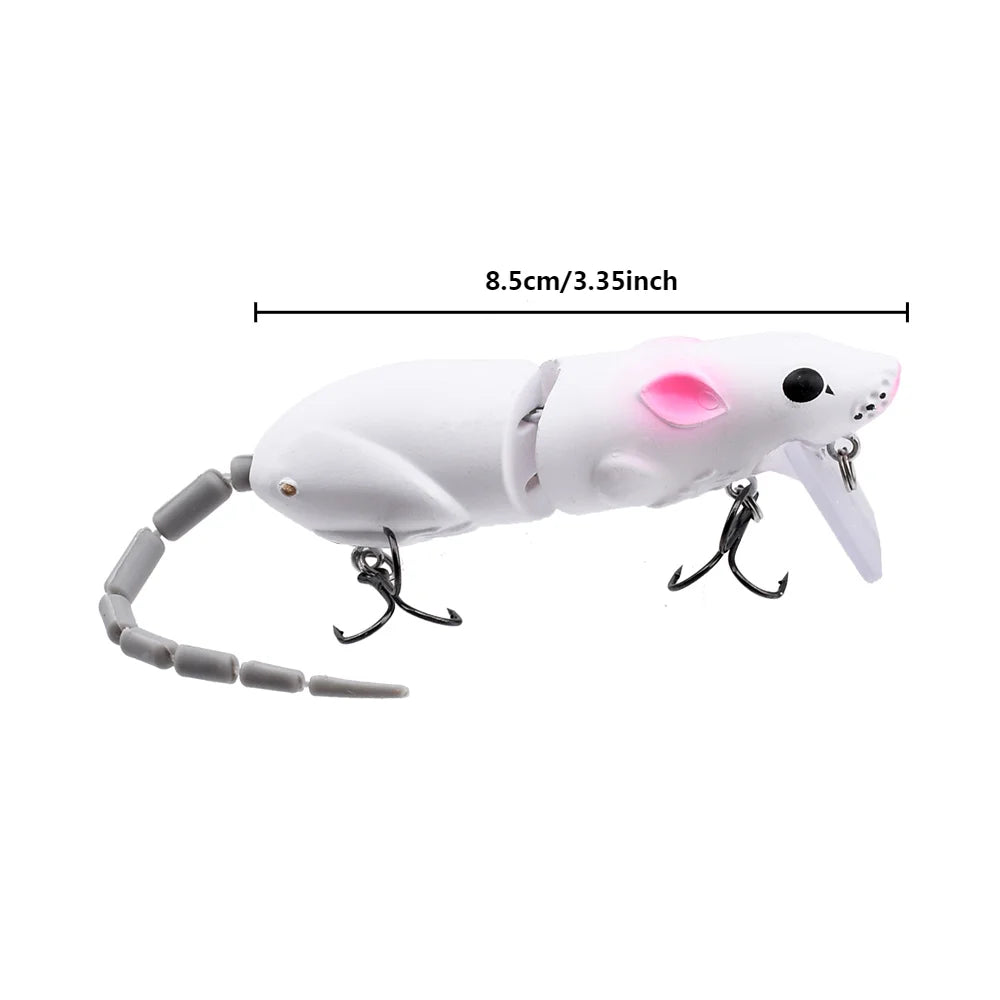 15.5CM Mouse Lure Artificial Plastic Mouse Fishing Lure Swimbait Rat Pike Bass Minnow alternate view