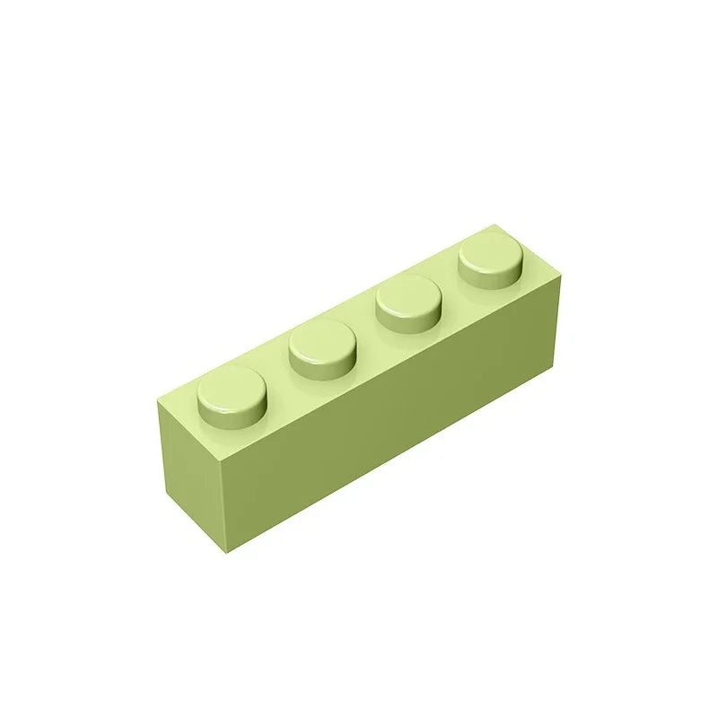 Gobricks GDS-534 Brick 1 x 4 without Bottom Tubes | Compatible Building Block Set additional angle
