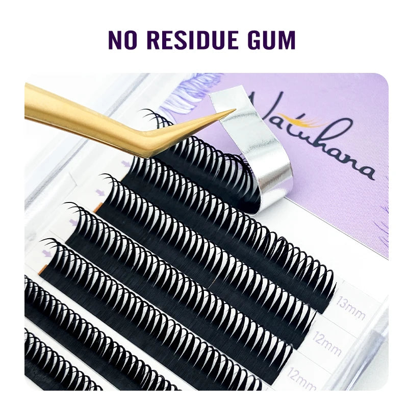 Wet Lashes Cosplay Eyelash Extensions | 0.07mm Mink Spikes Lashes alternate view