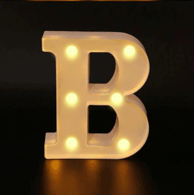 16cm Letter LED Night Light | Alphabet Luminous Decorative Lamp for Party lifestyle view
