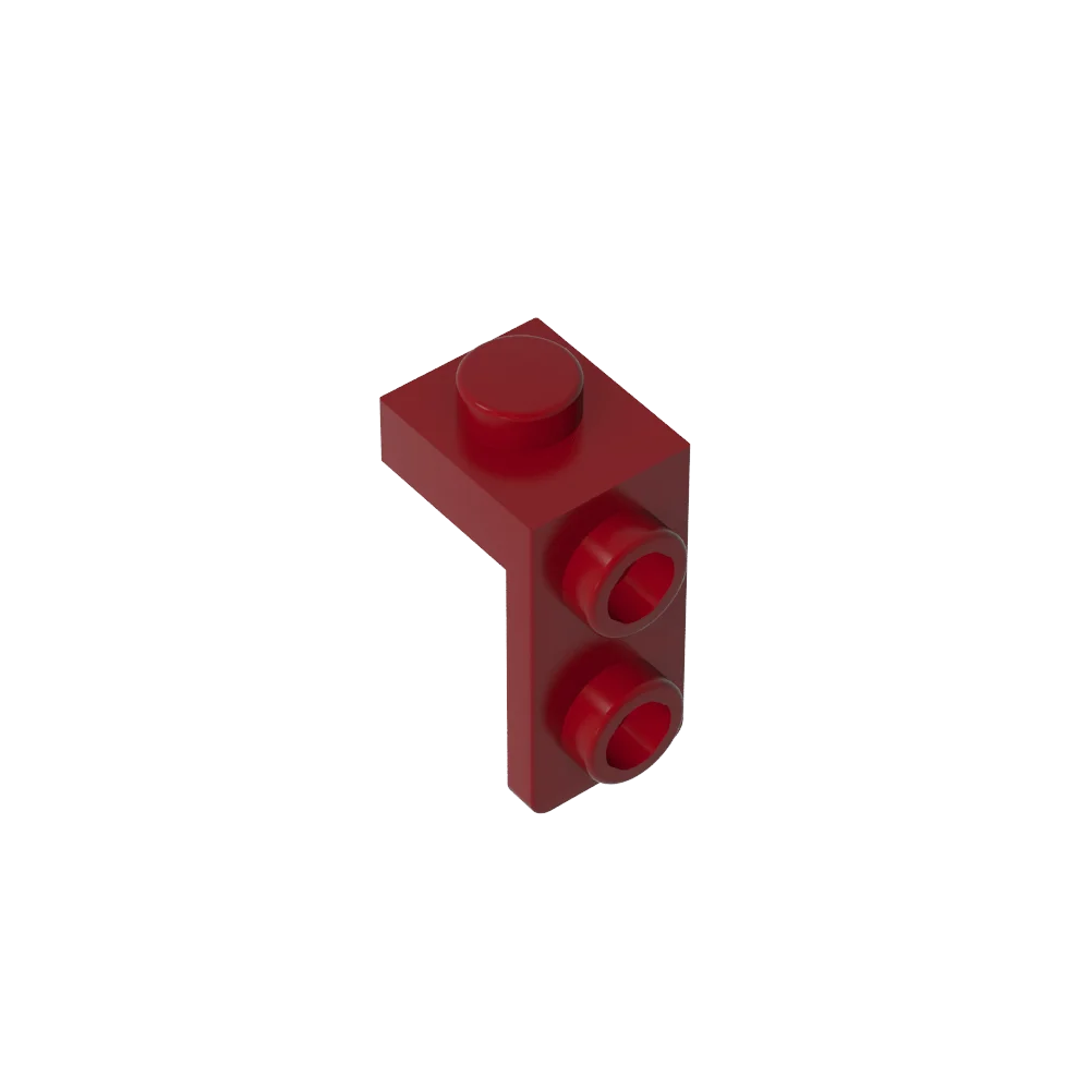 Gobricks Bracket 1 x 1 - 1 x 2 | Compatible Building Block close-up view