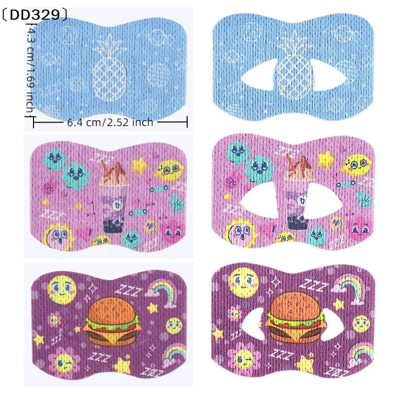 Snoring Relief Mouth Tape for Better Sleep | 20 Gentle Adhesive Strips additional angle