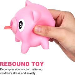Screaming Pigs Squeeze Animal Ball Out with Sound Screaming Decompression Rubber Squeaky detail view