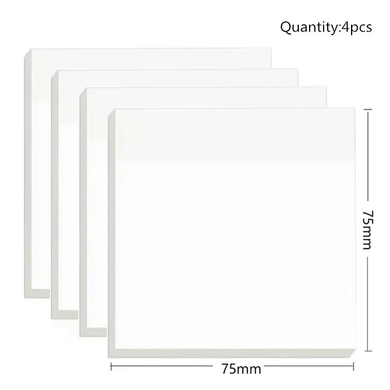 50 Sheets Transparent Sticky Note Pads Waterproof detail view