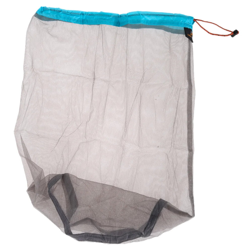 Ultralight Mesh Drawstring Stuff Sack | Camping & Travel Storage Bag close-up view