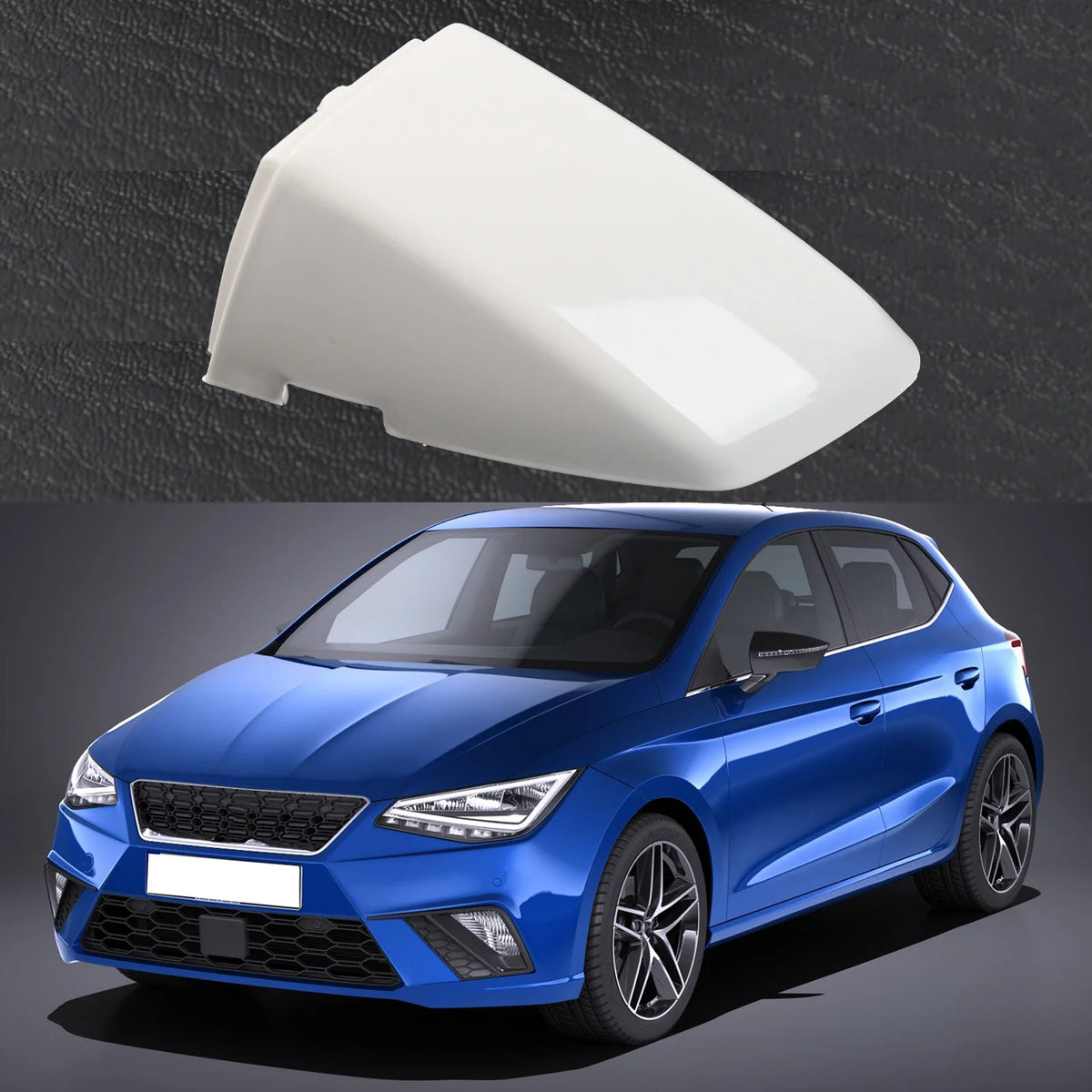 Seat Front Left Door Lock Cap Cover White Plastic 5G1837879
