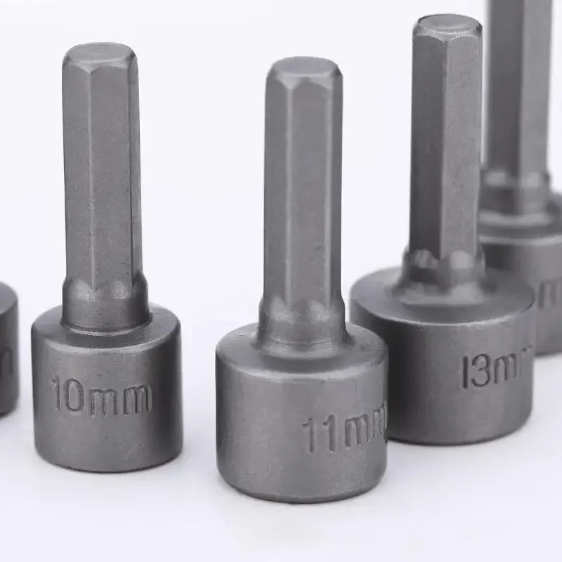 9-14 Piece Hex Socket Nut Driver Set | 5mm-13mm Screwdriver Bit Set alternate view