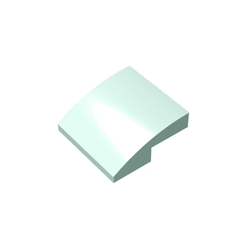 Gobricks GDS-1270 Slope, Curved 2 x 2 Inverted | Compatible with Lego 32803 Building B close-up view