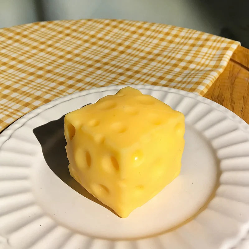 Cheese Squishy Stress Toy | Slow Rebound Squeeze Fidget Ball detail view