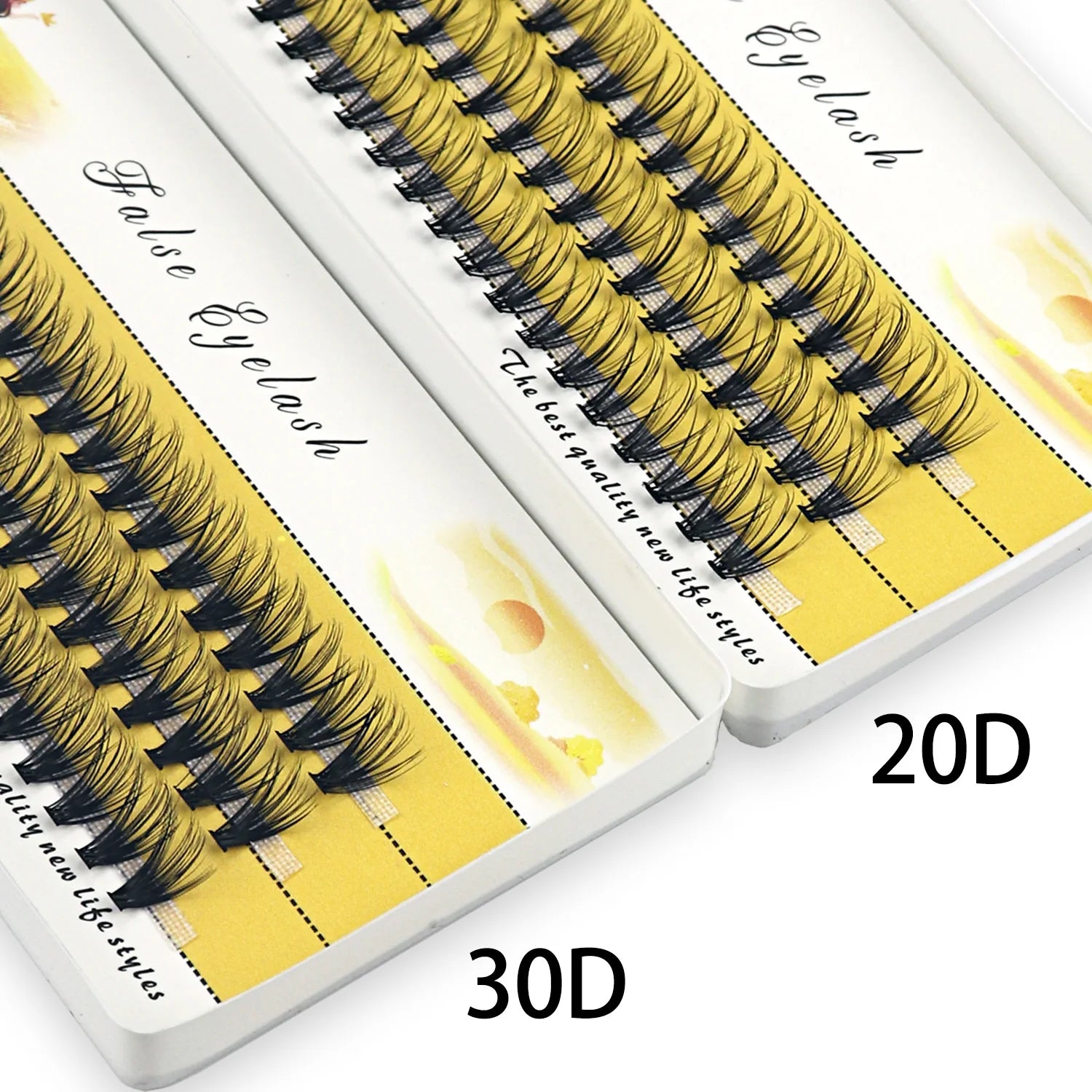 Bundles Natural Eyelash Extension 3D Russia Individual Eyelash Cluster Makeup Tools L lifestyle view