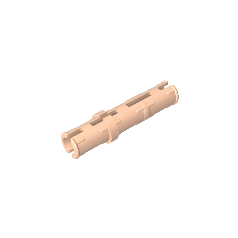 Gobricks GDS-888 Technical Pin 3L with Friction Ridges | Compatible with Lego 6558 close-up view