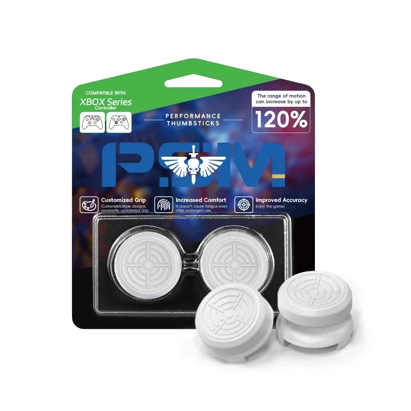 DATA FROG 2PCS High-Rise Analog Stick Cap for PS4 PS5 Xbox One Controller | FPS Precis close-up view
