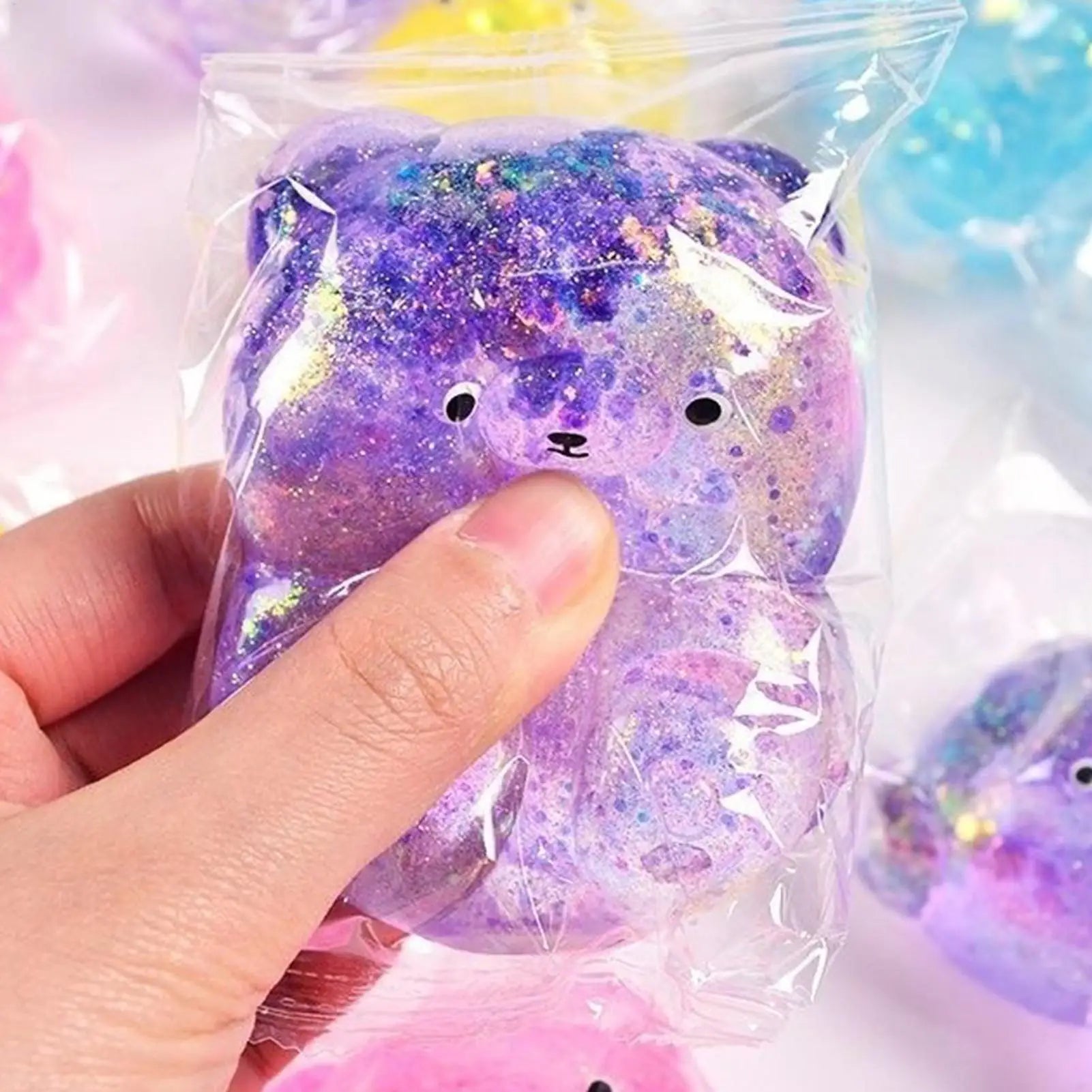 Slow Rising Fidget Bear Toy | Cute Squeeze Animal Stress Relief Gift alternate view