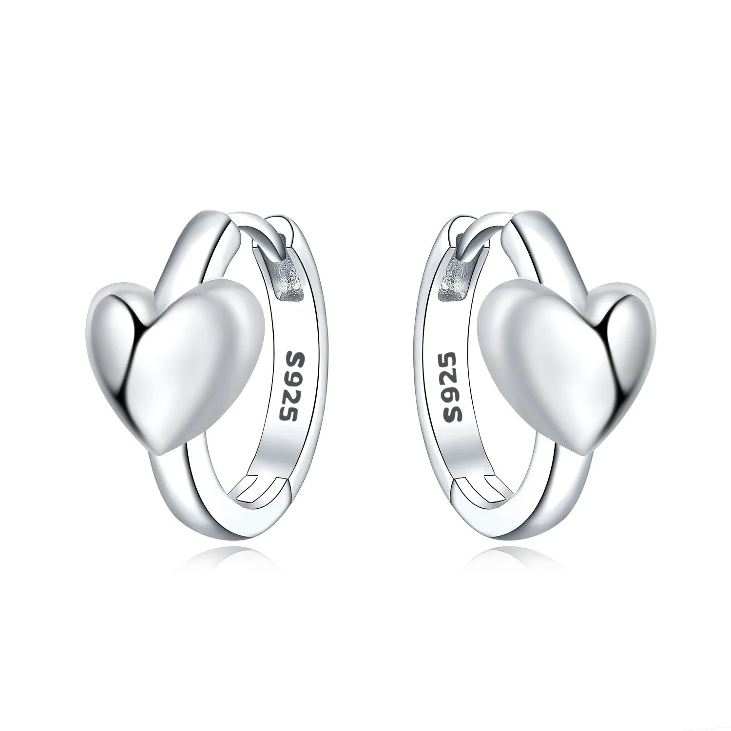 Orstarry S925 Sterling Silver Square Chain With Stone Inlaid Earrings Hoop Earrings F lifestyle view