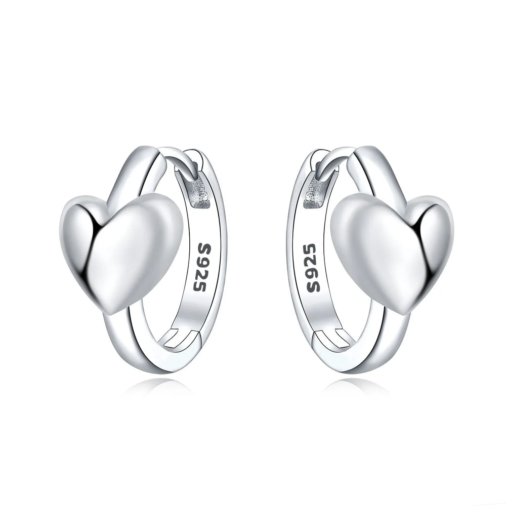 Orstarry S925 Sterling Silver Square Chain With Stone Inlaid Earrings Hoop Earrings F lifestyle view