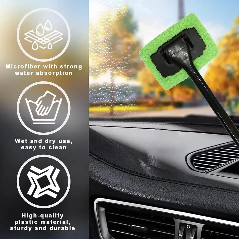 Car Windshield Cleaning Brush Kit with Microfiber Bonnet alternate view