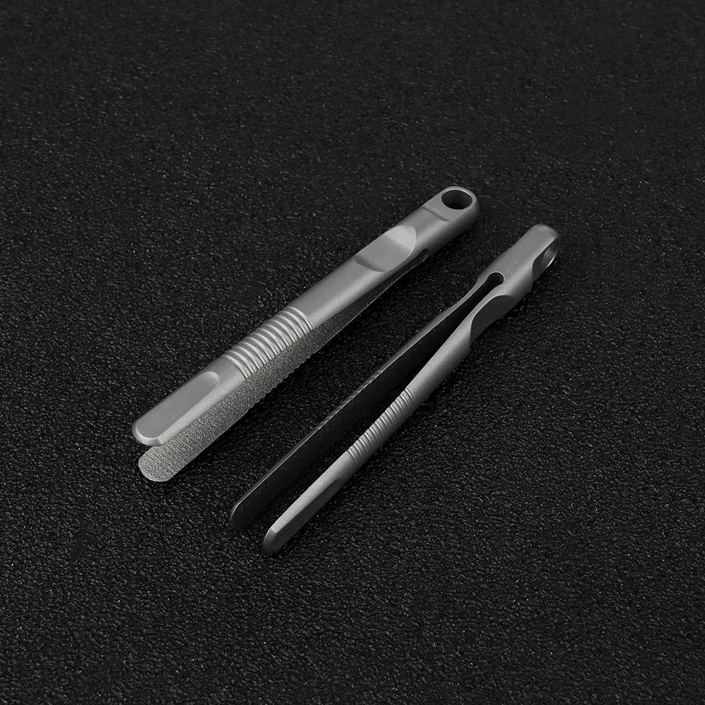 Mini Titanium Tweezers Small TC4 Titanium Alloy Portable EDC Outdoor Tool lifestyle view